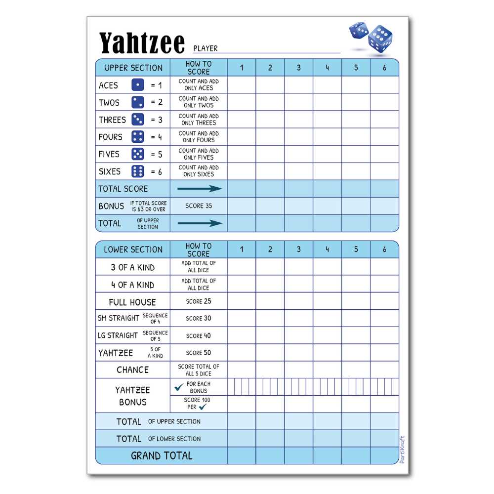 yahtzee printable score sheets yahtzee printable score sheets