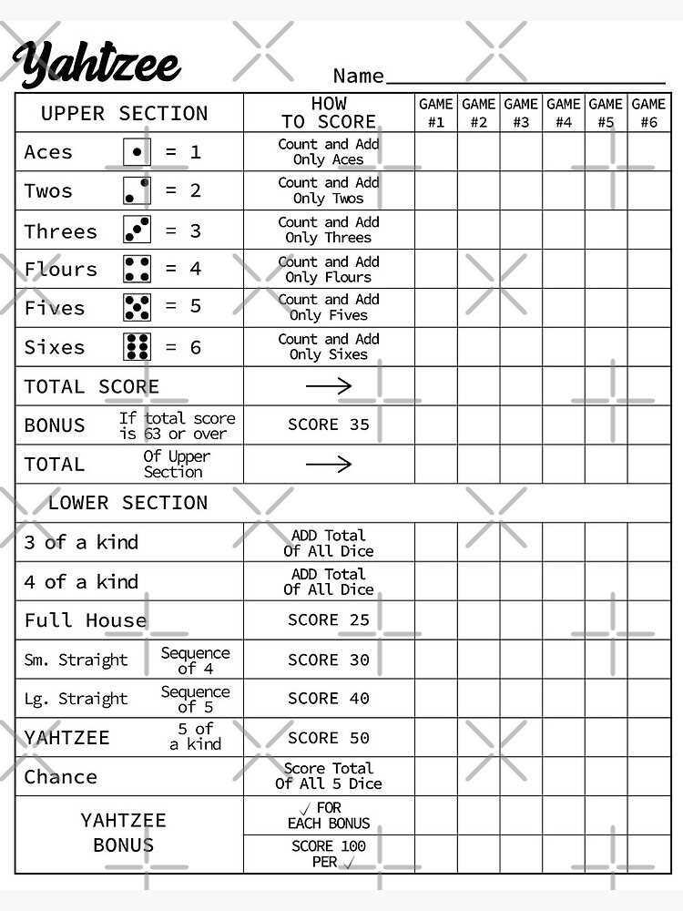 yahtzee score sheets printable free yahtzee score sheets printable free