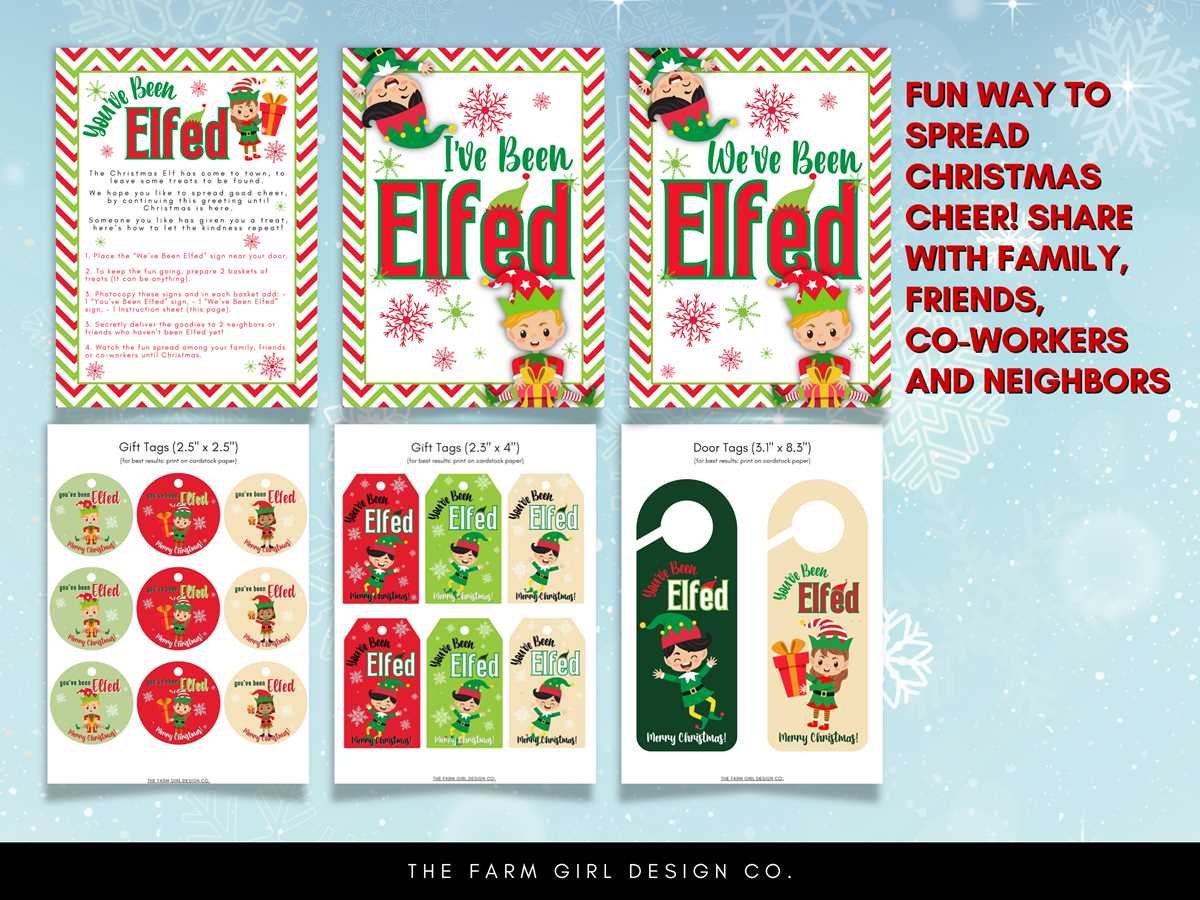 youve been elfed printable