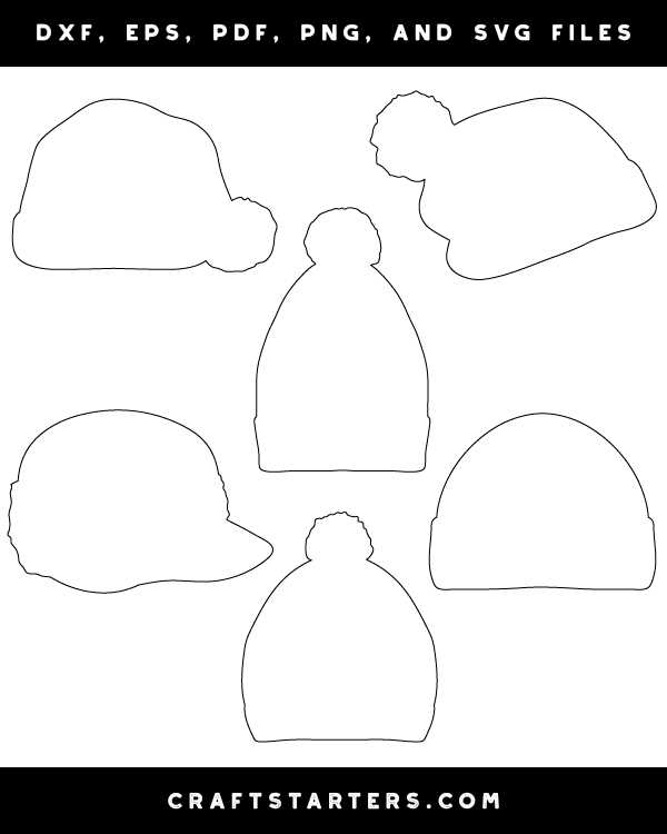 winter hat printable