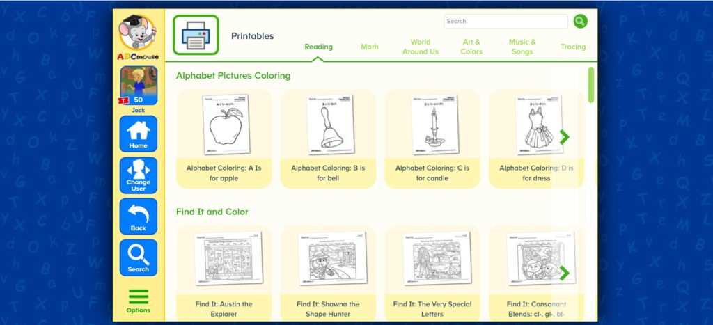 abc mouse printables abc mouse printables