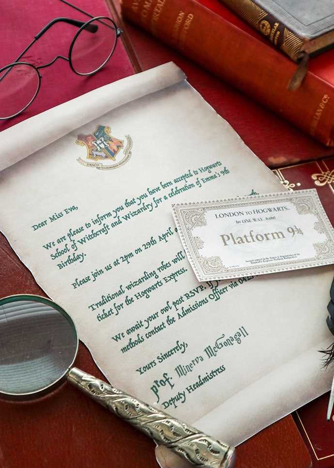 harry potter letter printable harry potter letter printable