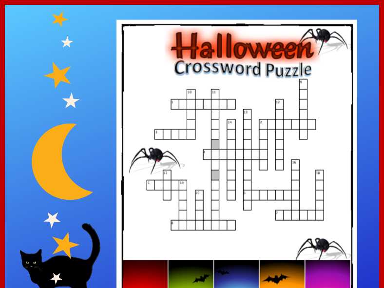halloween crossword puzzles printable halloween crossword puzzles printable