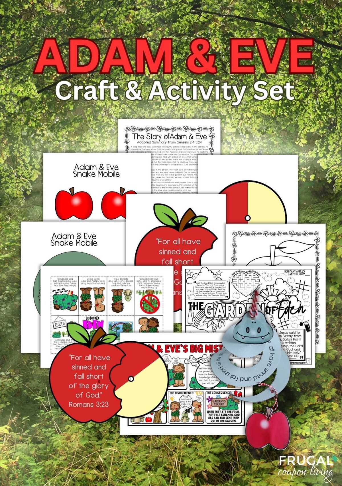adam and eve craft printable