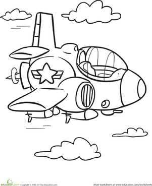 airplane printable coloring pages