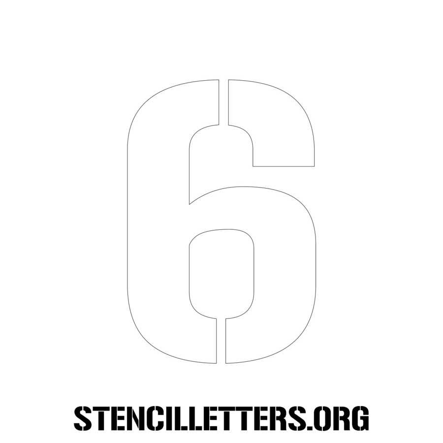 6 inch stencil numbers printable 6 inch stencil numbers printable