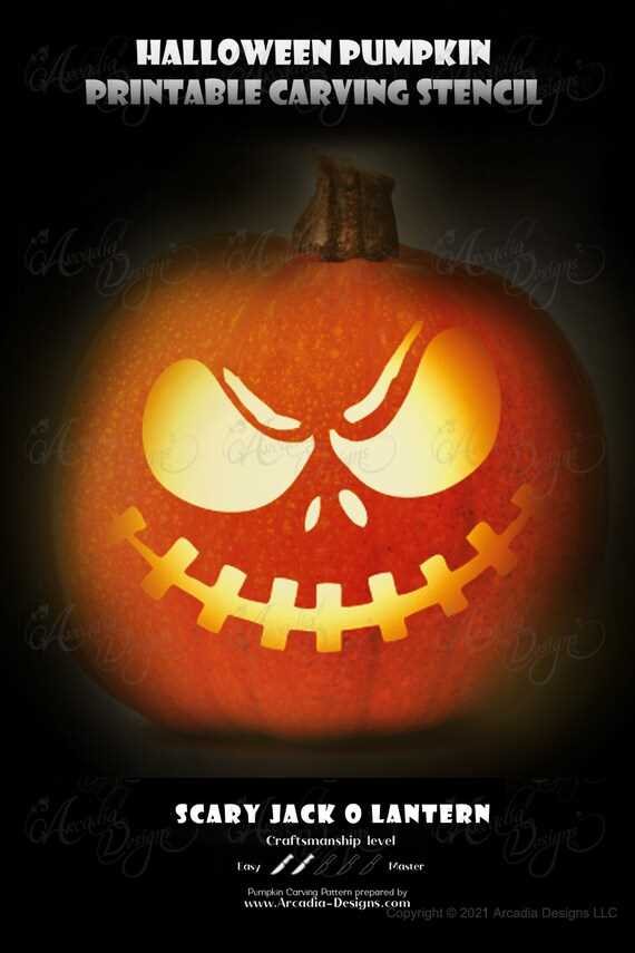 scary pumpkin printable scary pumpkin printable