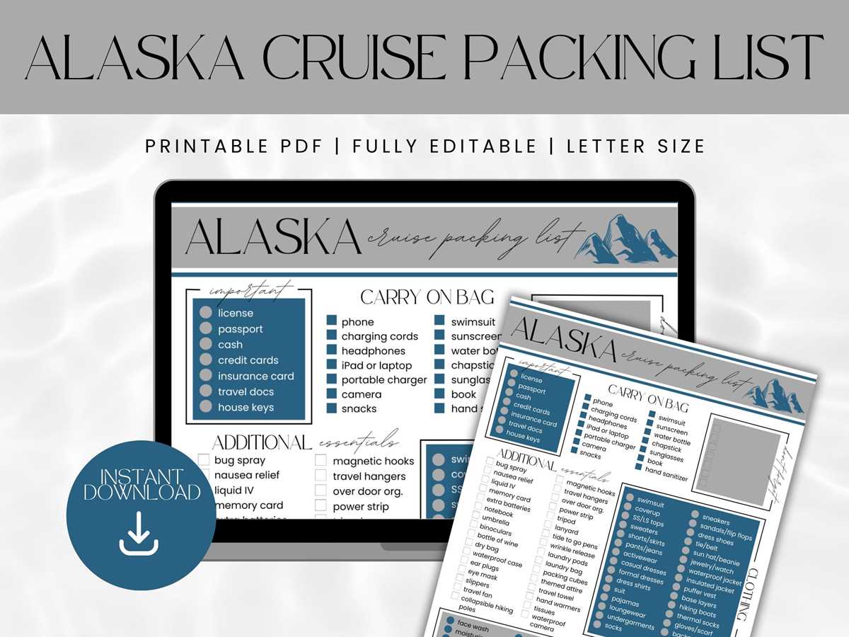 alaska cruise packing list printable alaska cruise packing list printable