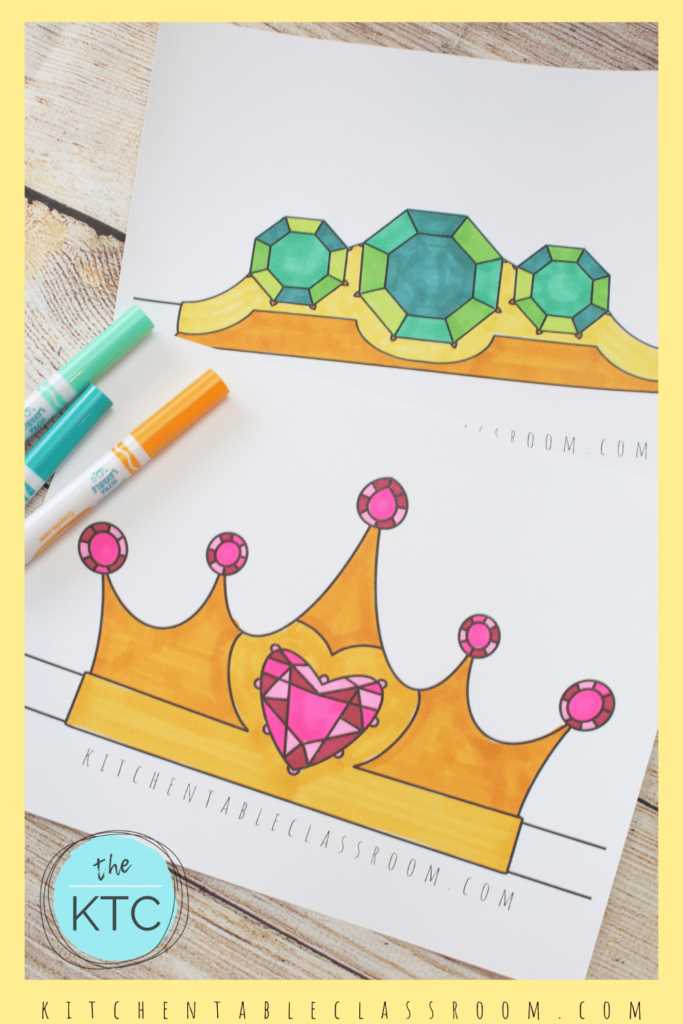 printable princess crown printable princess crown