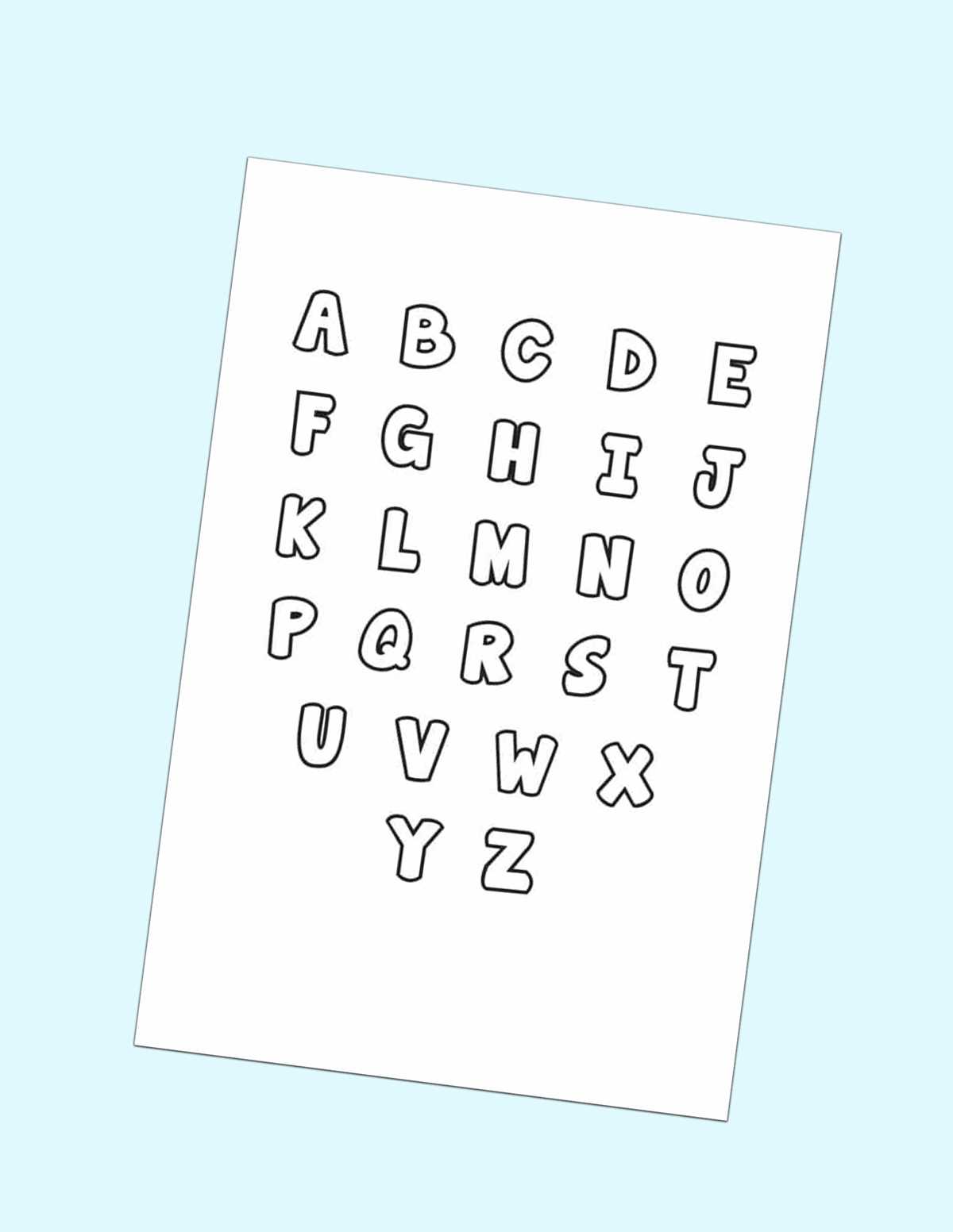 alphabet letters printable