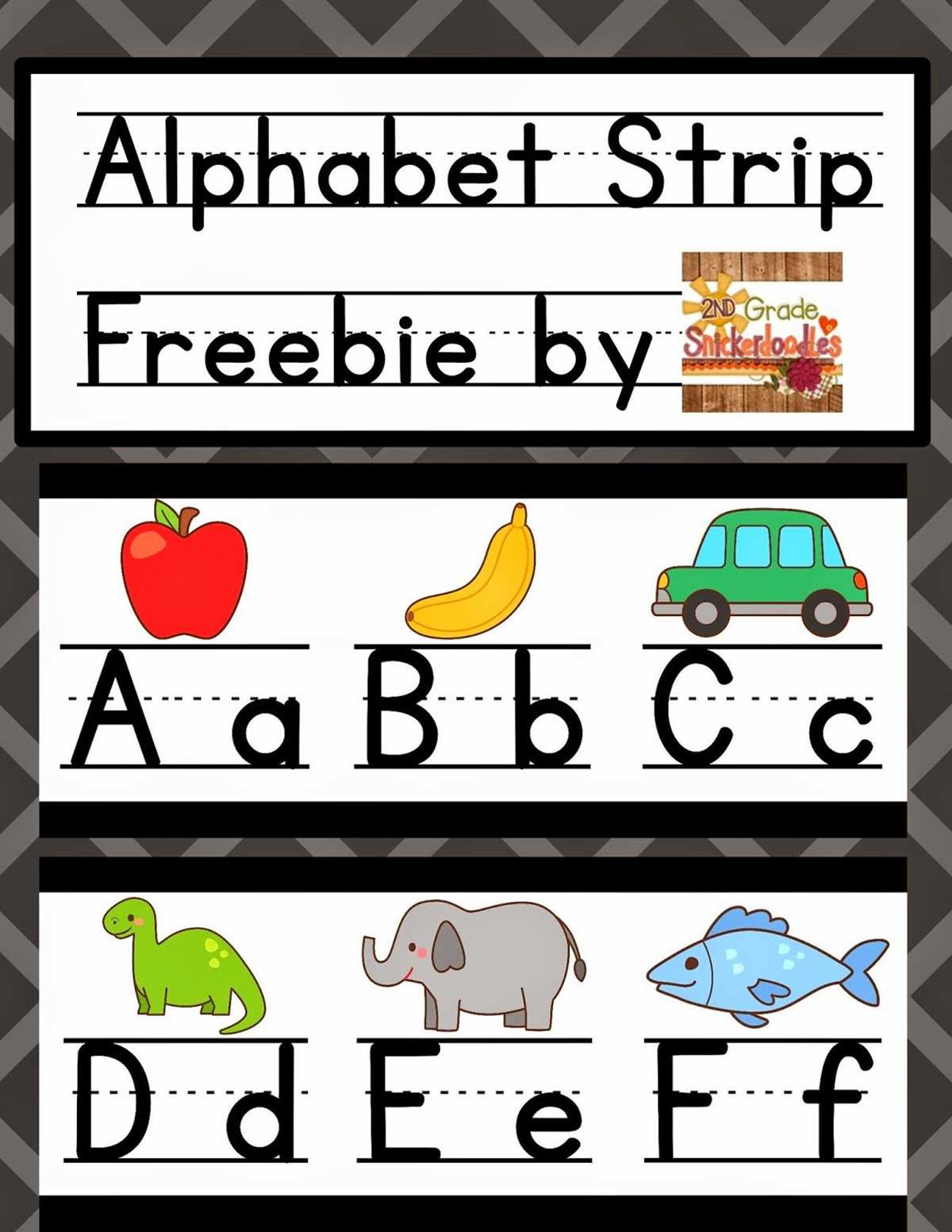 alphabet strips printable free alphabet strips printable free