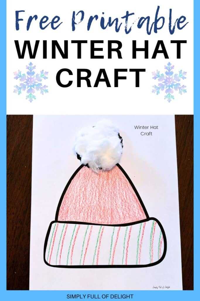 winter hat printable