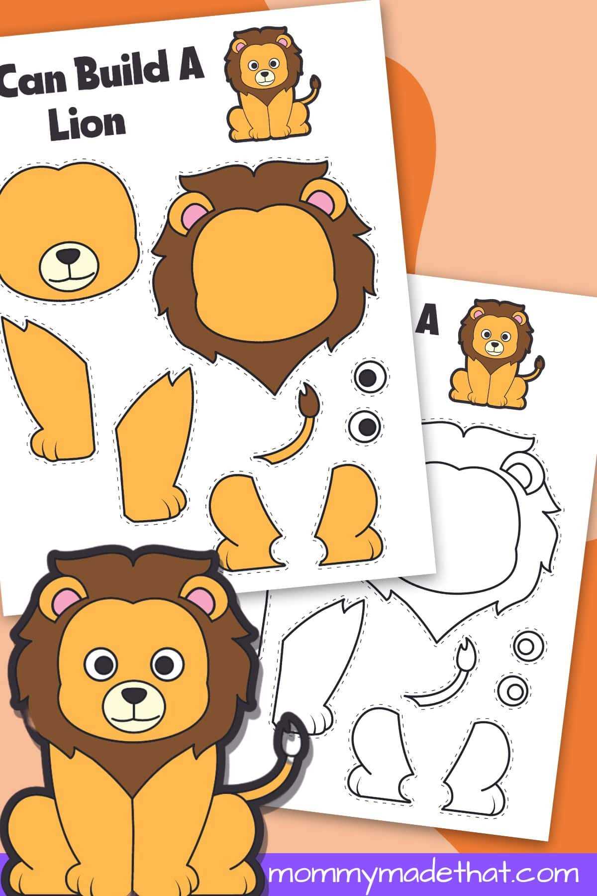 printable lion pictures printable lion pictures