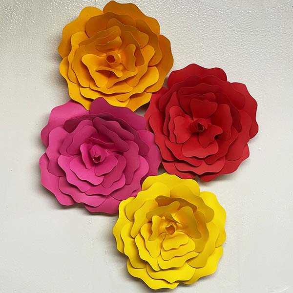paper flower template free printable