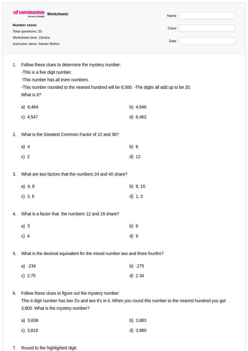 7th grade printable worksheets 7th grade printable worksheets