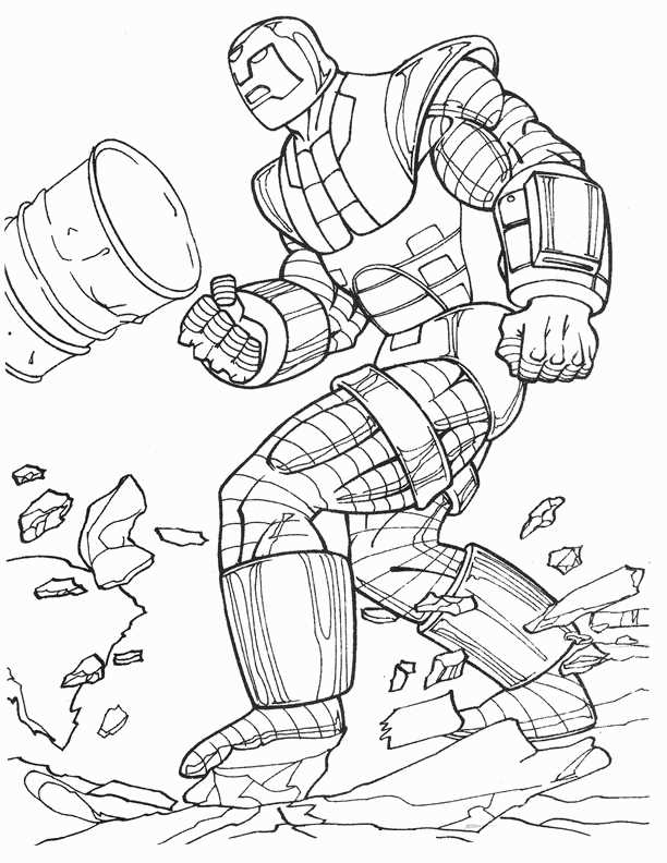 ironman printable coloring pages