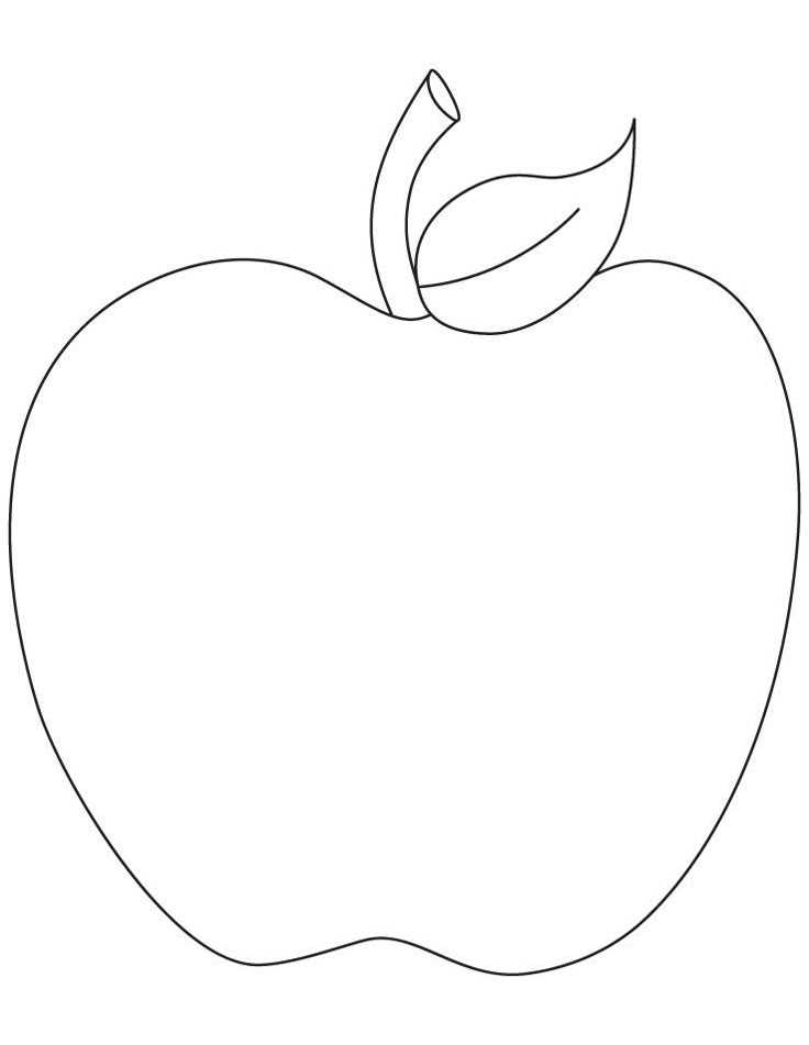 apple printable coloring pages