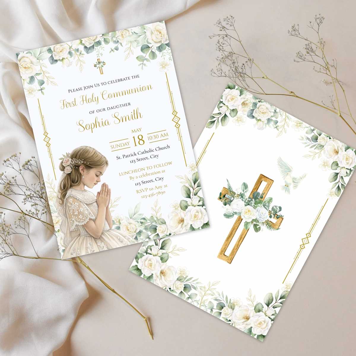 printable first communion invitations printable first communion invitations