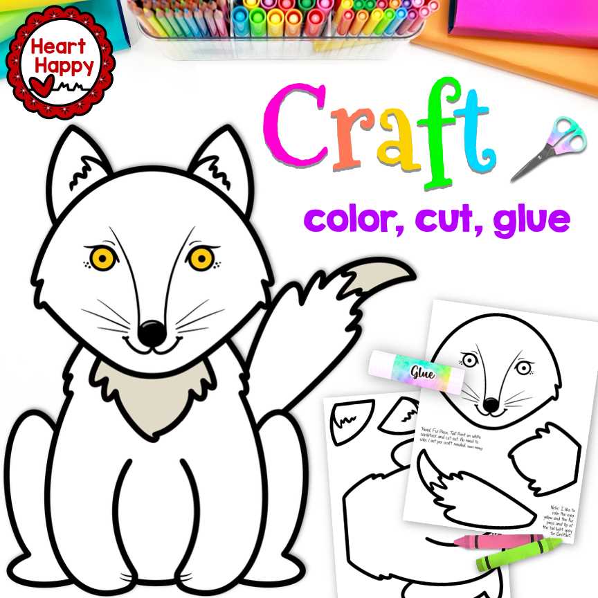 arctic fox printables arctic fox printables
