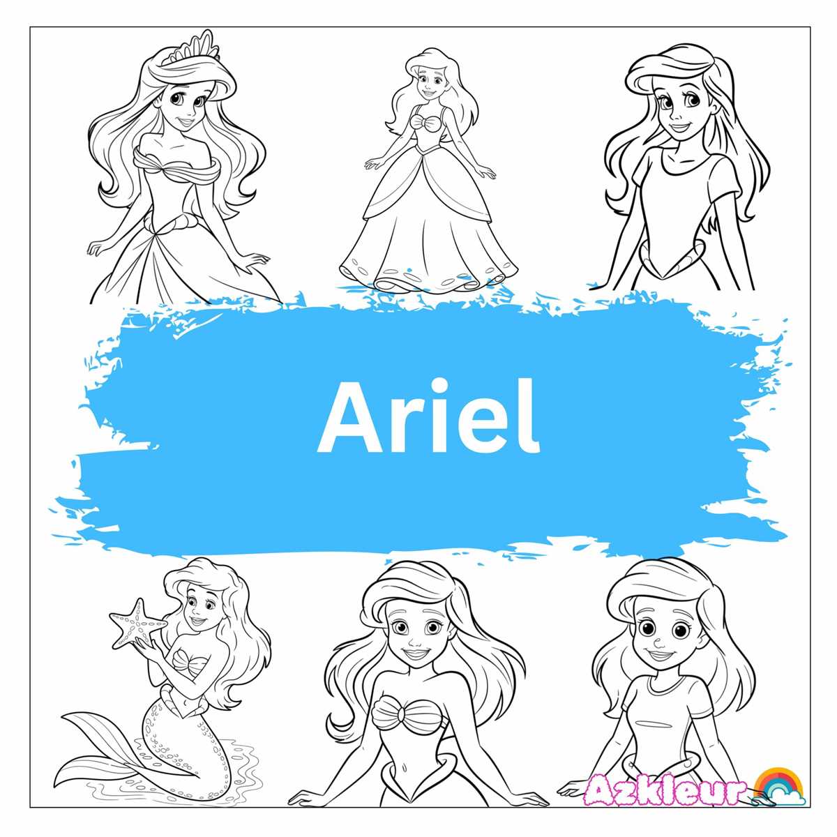 ariel coloring printables ariel coloring printables