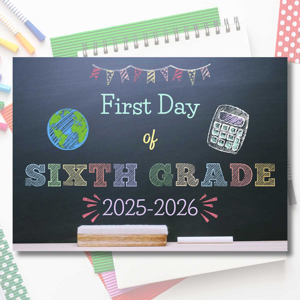 first day of 6th grade printable first day of 6th grade printable