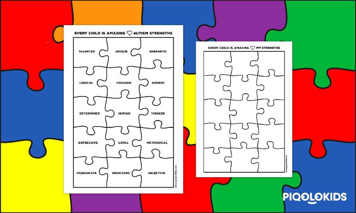 autism puzzle piece printable