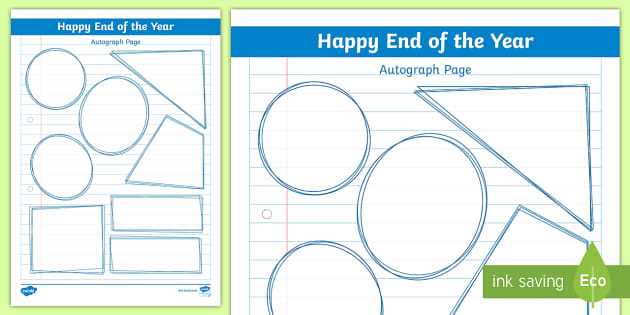 autograph page printable autograph page printable