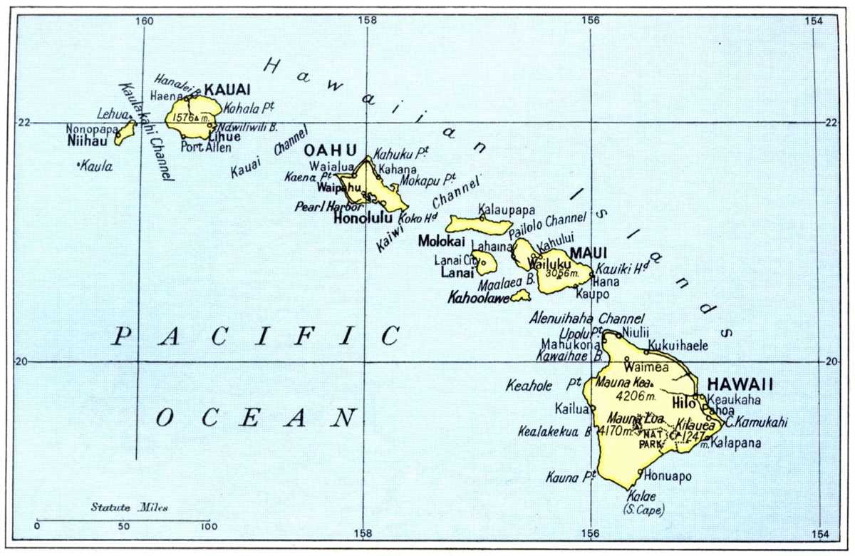 printable map of hawaiian islands