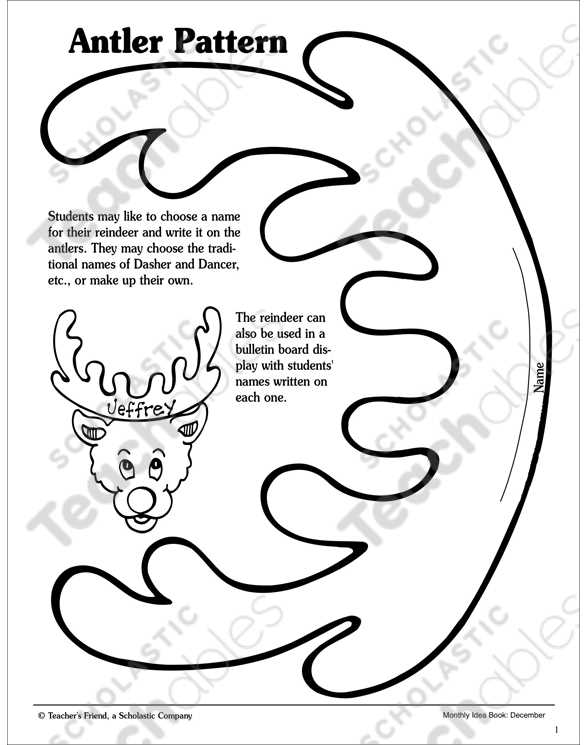 reindeer antlers printable