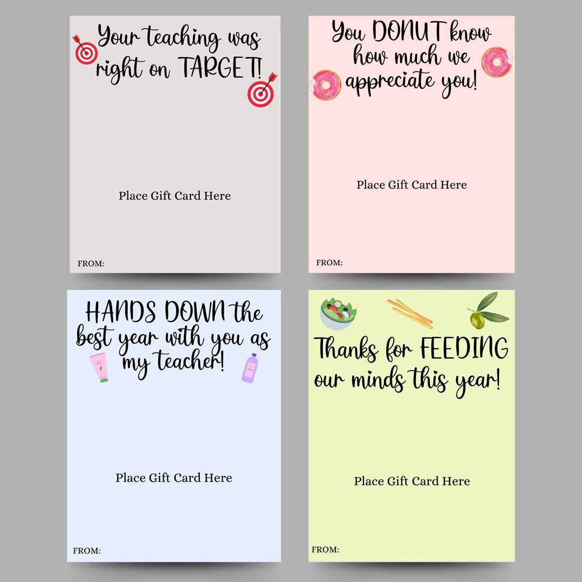 thank you printable cards for teachers