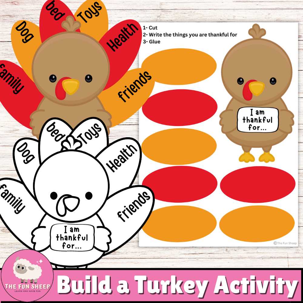 turkey printable craft