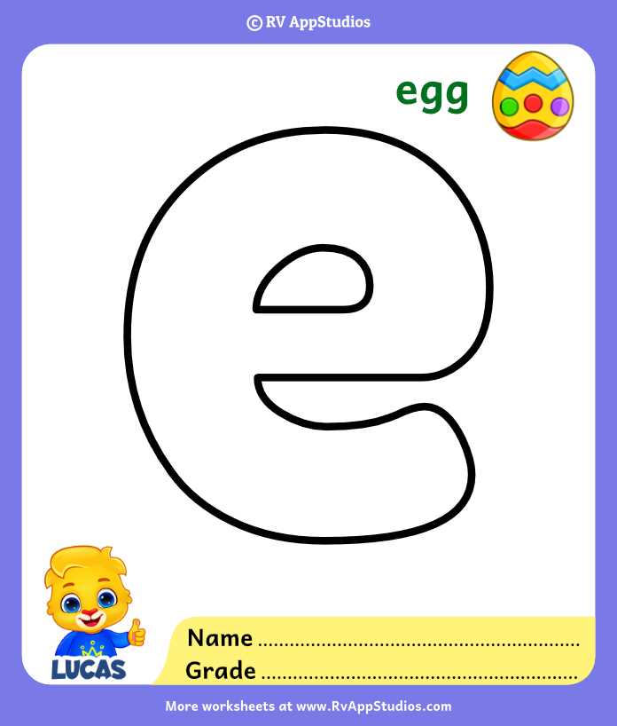 printable letter e printable letter e