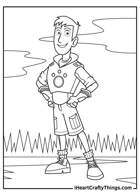 wild kratts printable coloring pages