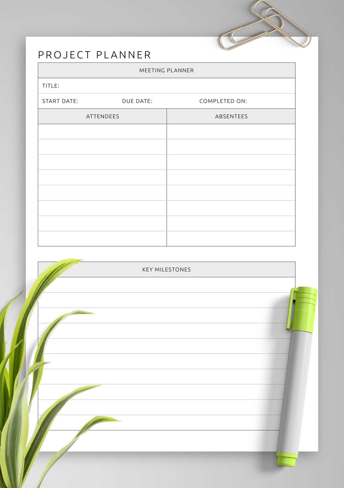 project planner printable project planner printable