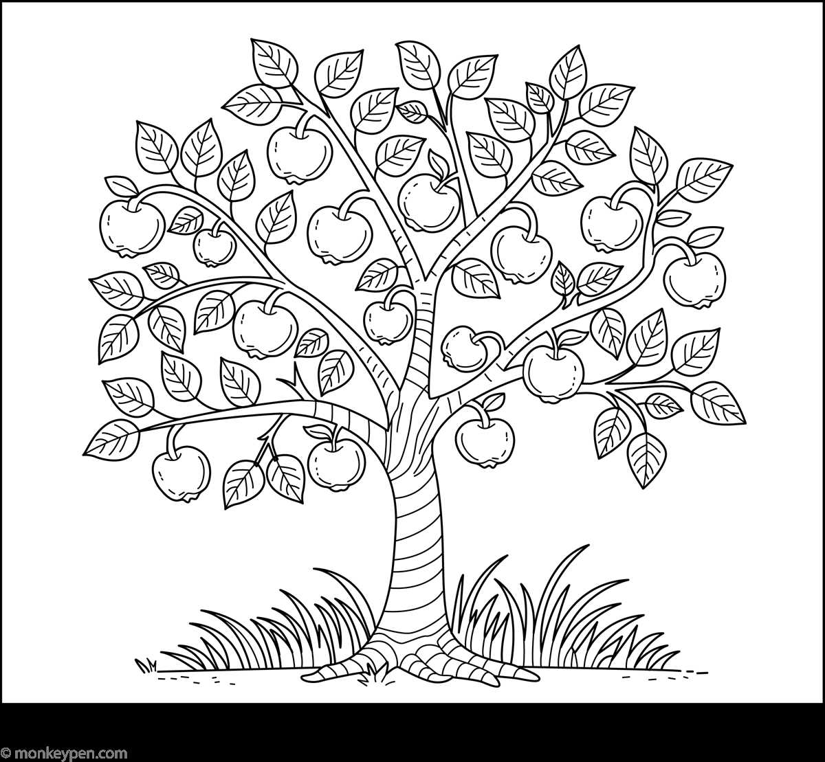 printable apple tree template printable apple tree template