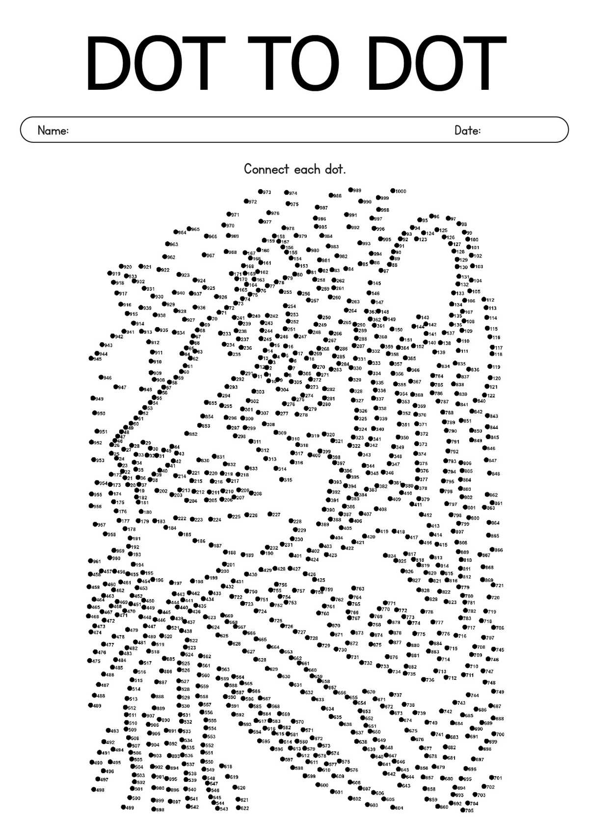 adult connect the dots printable adult connect the dots printable