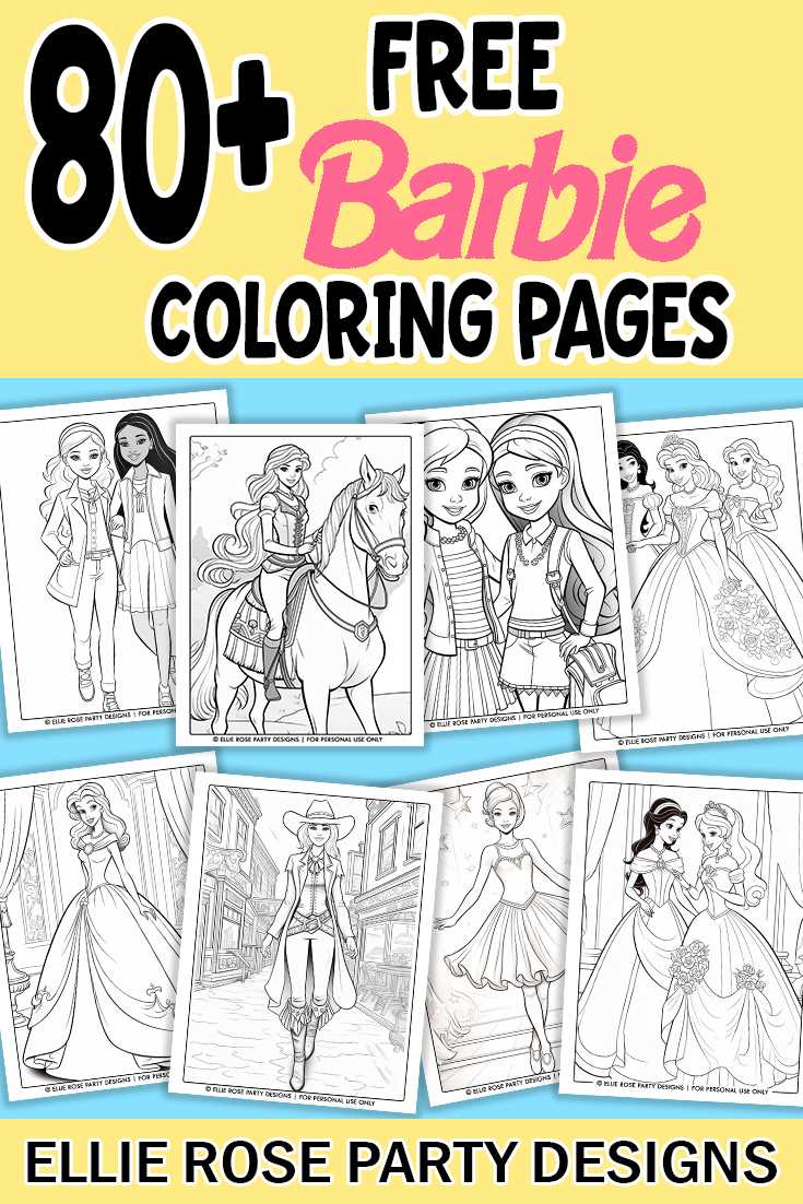 barbie free printable coloring pages barbie free printable coloring pages