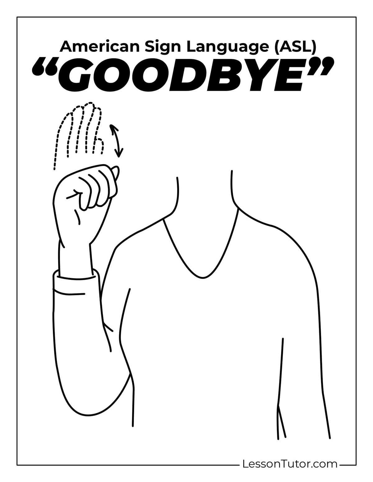 basic sign language words printable