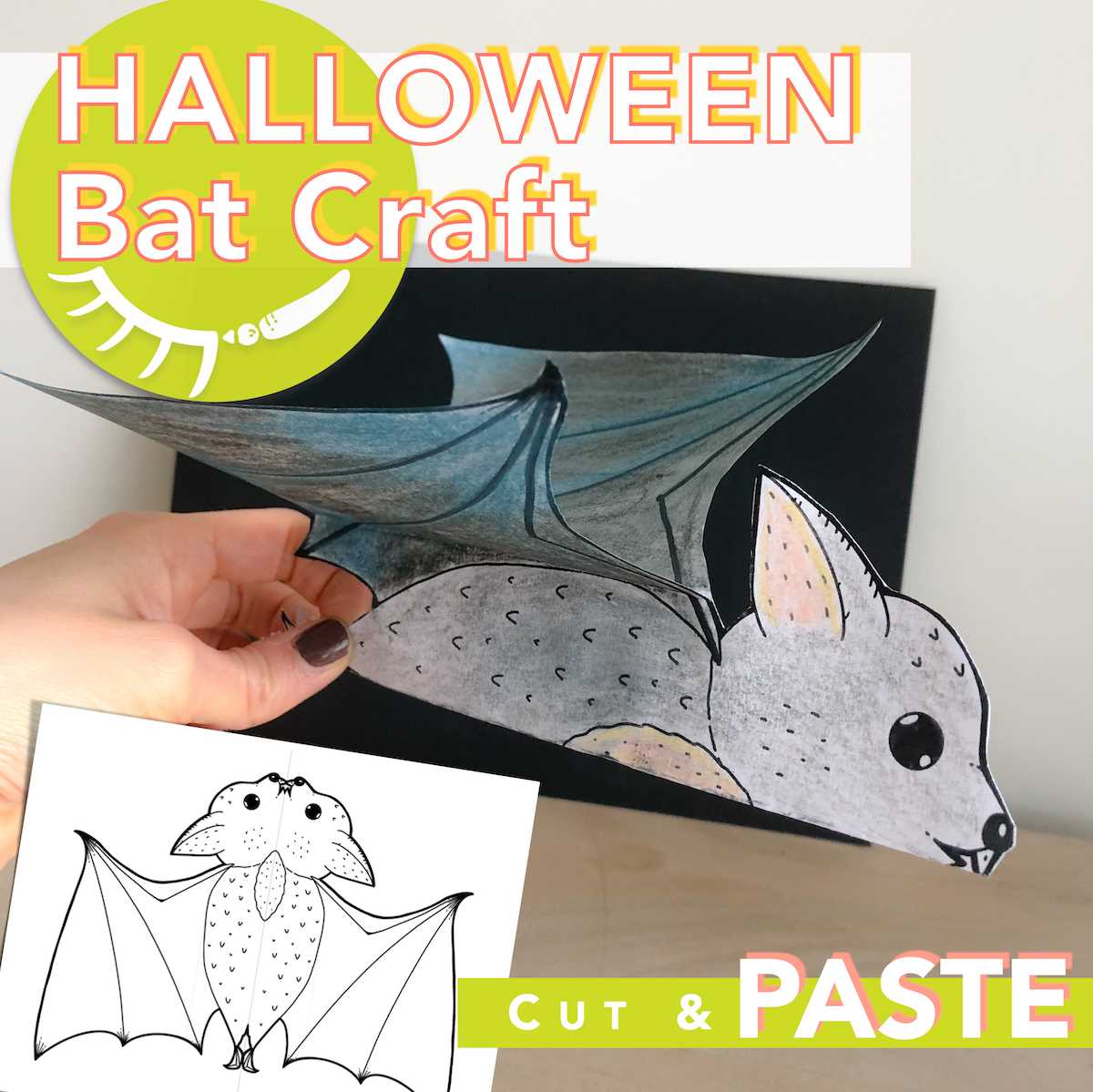 bat craft printable bat craft printable