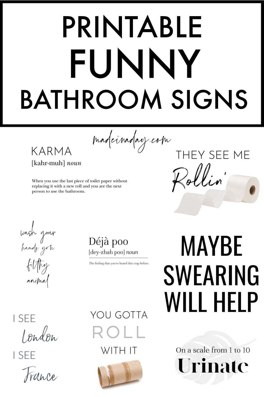 bathroom sign printable
