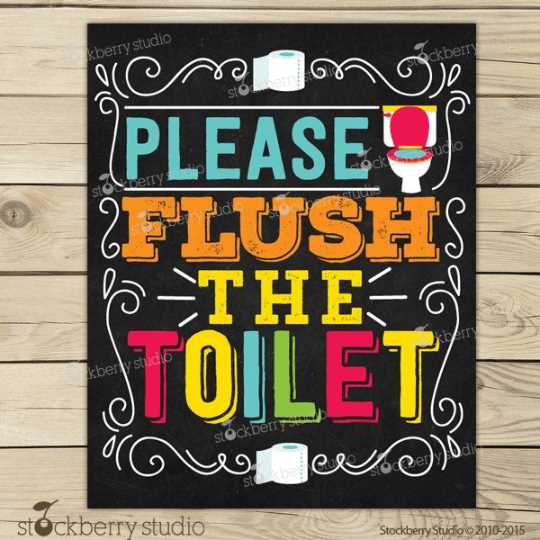 bathroom sign printable