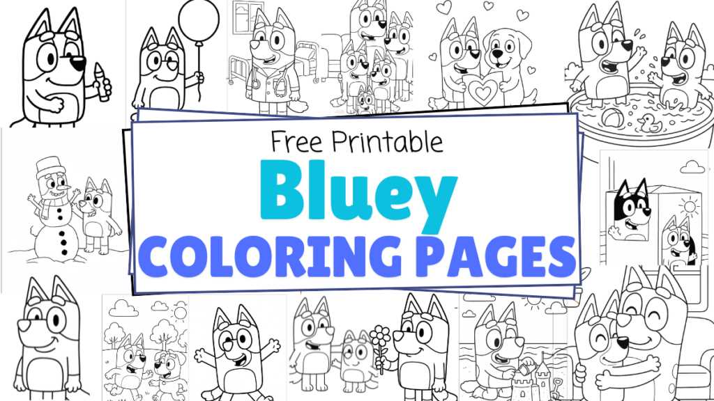 printable coloring pages bluey printable coloring pages bluey