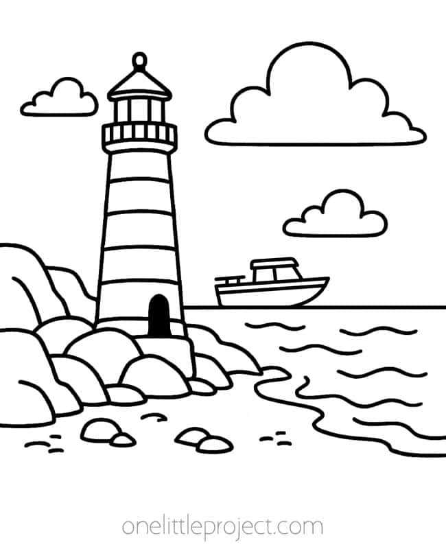 beach coloring page printable beach coloring page printable
