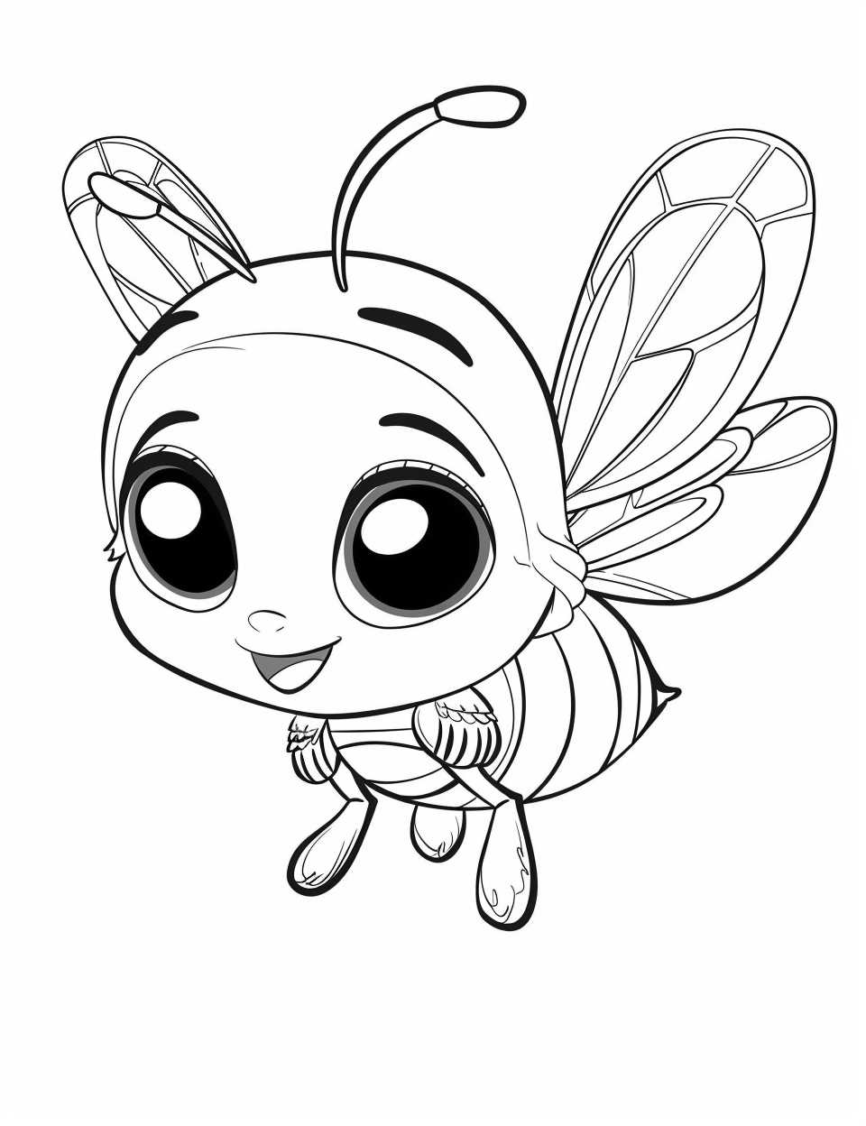 bee coloring page printable bee coloring page printable