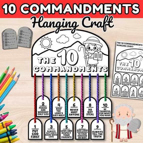 printable 10 commandments crafts for sunday school printable 10 commandments crafts for sunday school
