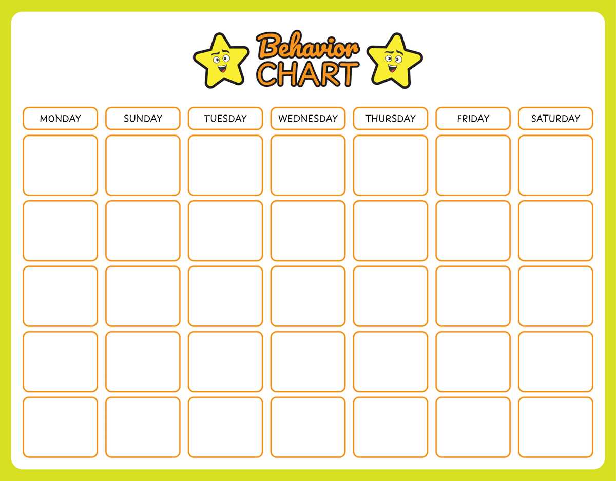 behavior sticker chart printable behavior sticker chart printable