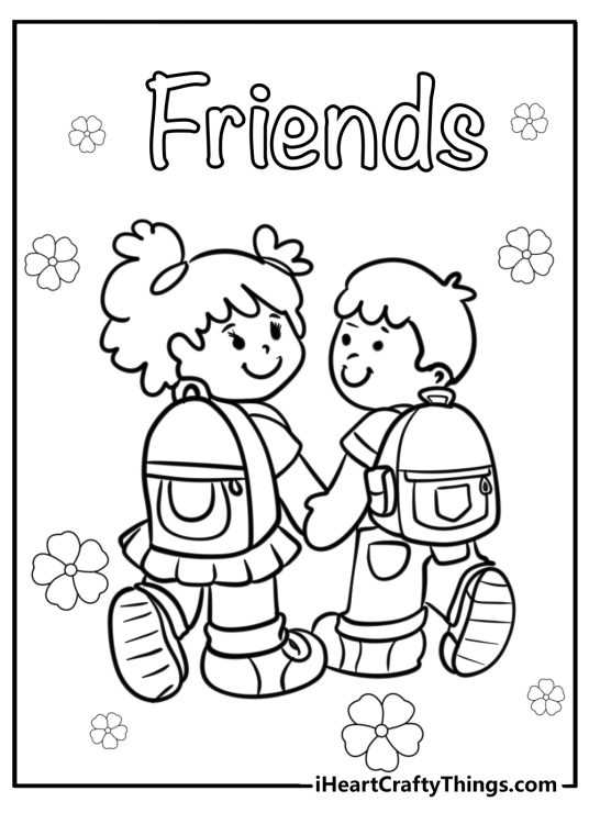 best friends printable coloring pages best friends printable coloring pages