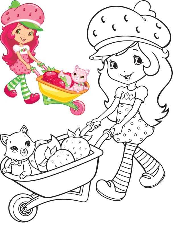 strawberry shortcake free printable coloring pages