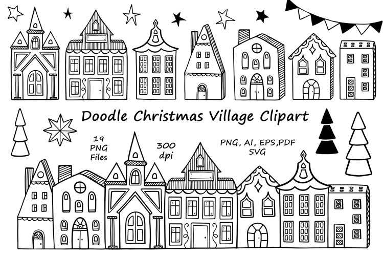 free printable christmas clipart black and white