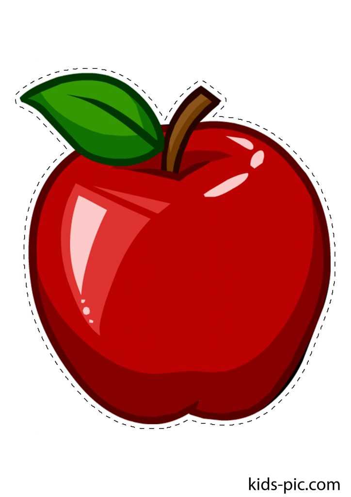apple shape printable apple shape printable